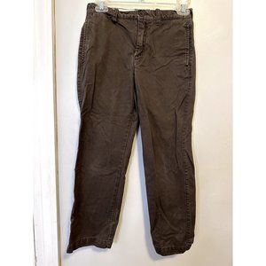 Crewcuts Everyday Size 10 Boys Brown Pants, Adjustable Waist, Back to School EUC